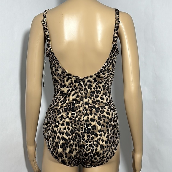 Aqua Green One Piece Tiger Print Swimsuit Estilo (677407) - Picture 2 of 3